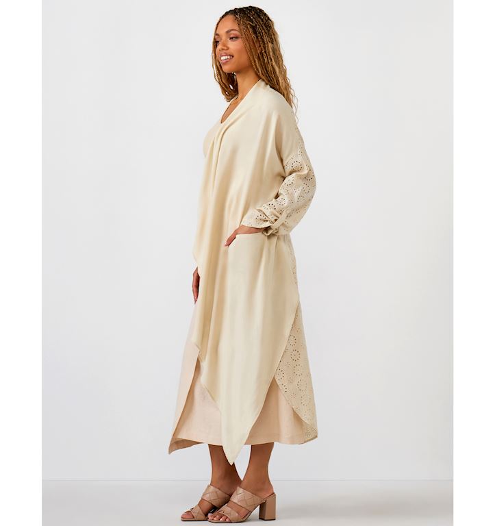 Waterfall Kimono - tan
