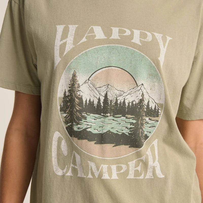 Happy Camper Boyfriend Tee - Meadow