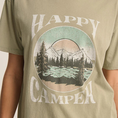 Happy Camper Boyfriend Tee - Meadow