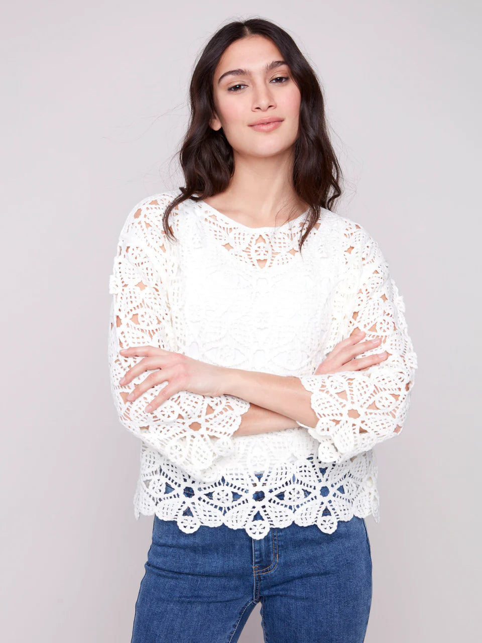 Crochet Boat neck top