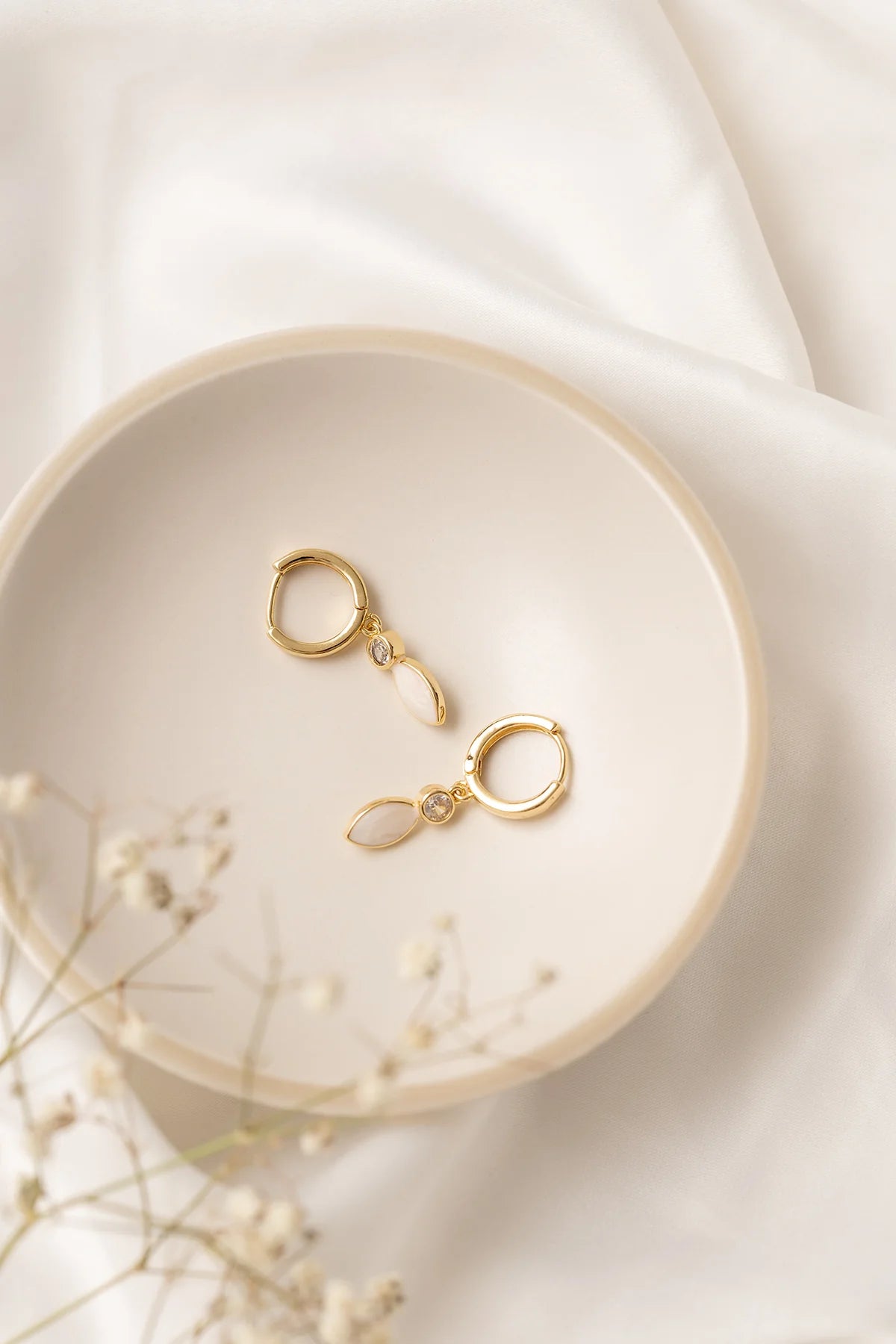 Christine Earrings-blue,pink,white