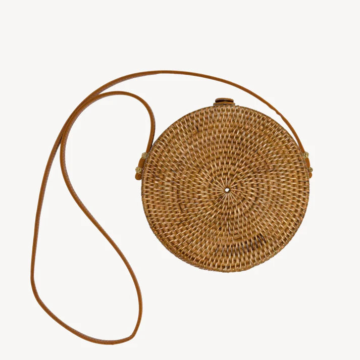 Bali Bag 8" Round - Caramel