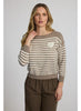 Striped Sweater w/heart