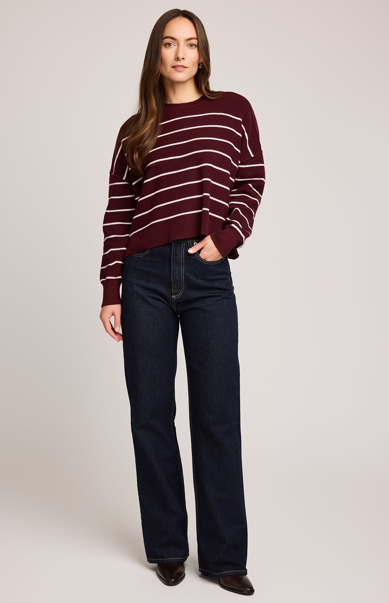Striped Echo Sweater