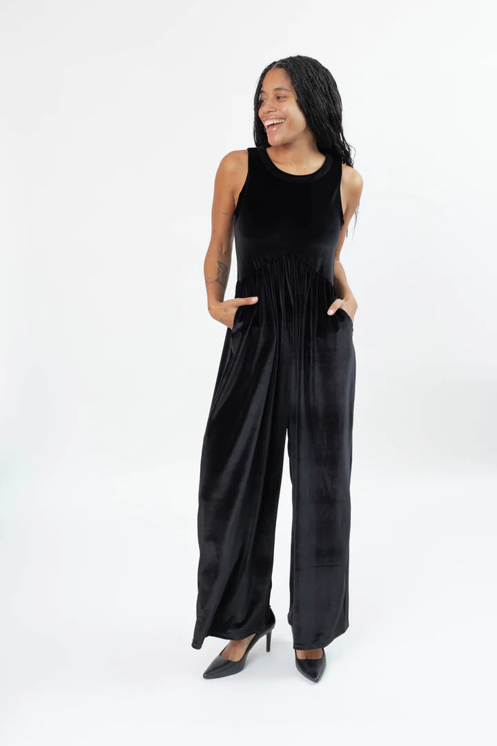 Gina Velvet Romper
