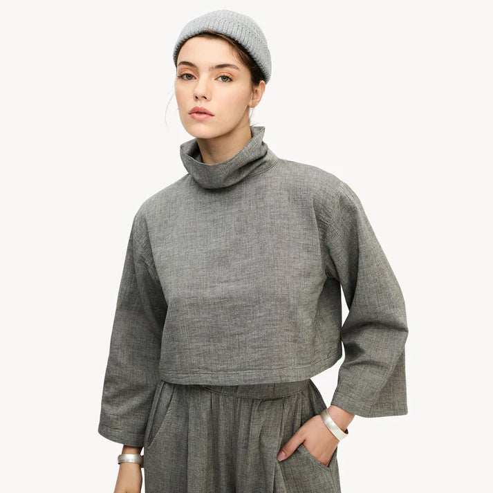 High Neck Blouse - City Collection