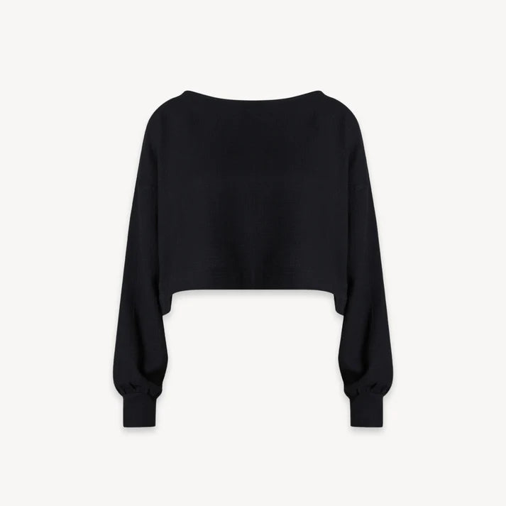 Crop Blouse - black