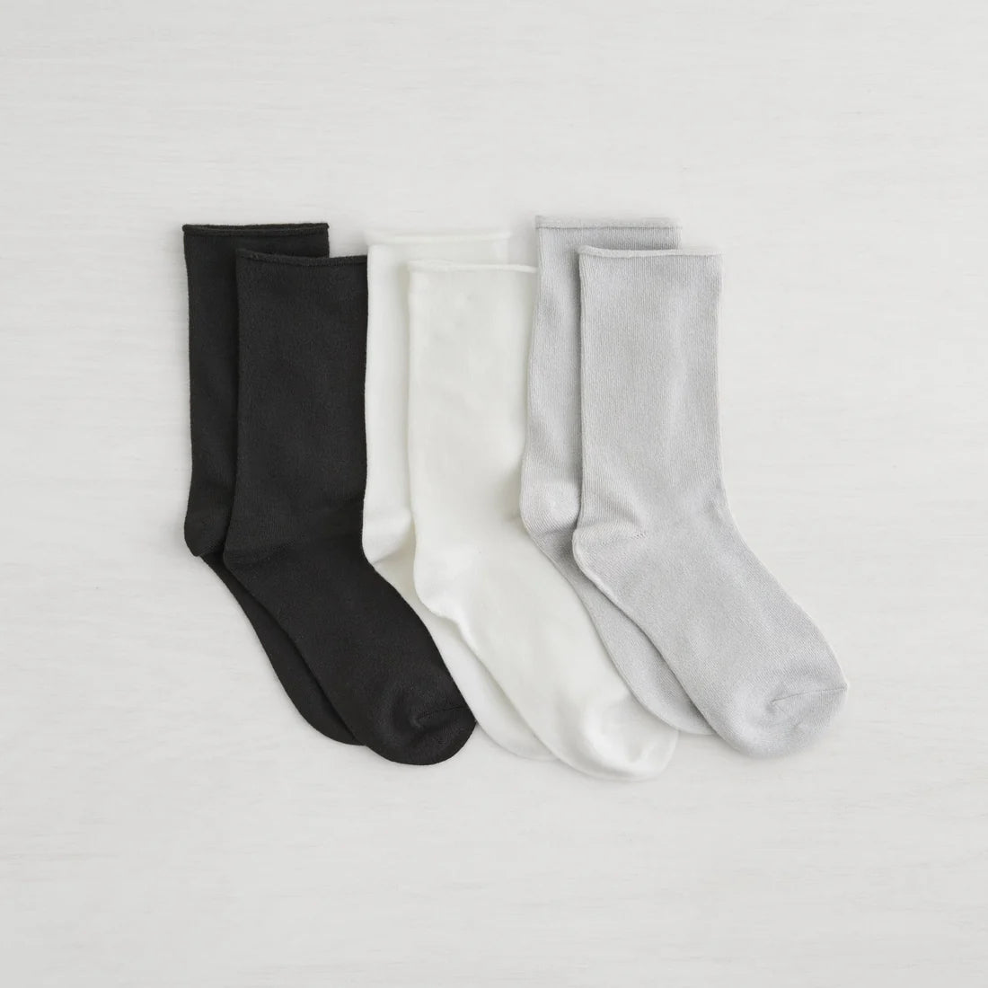 Crew Sock - 3 pk med grey