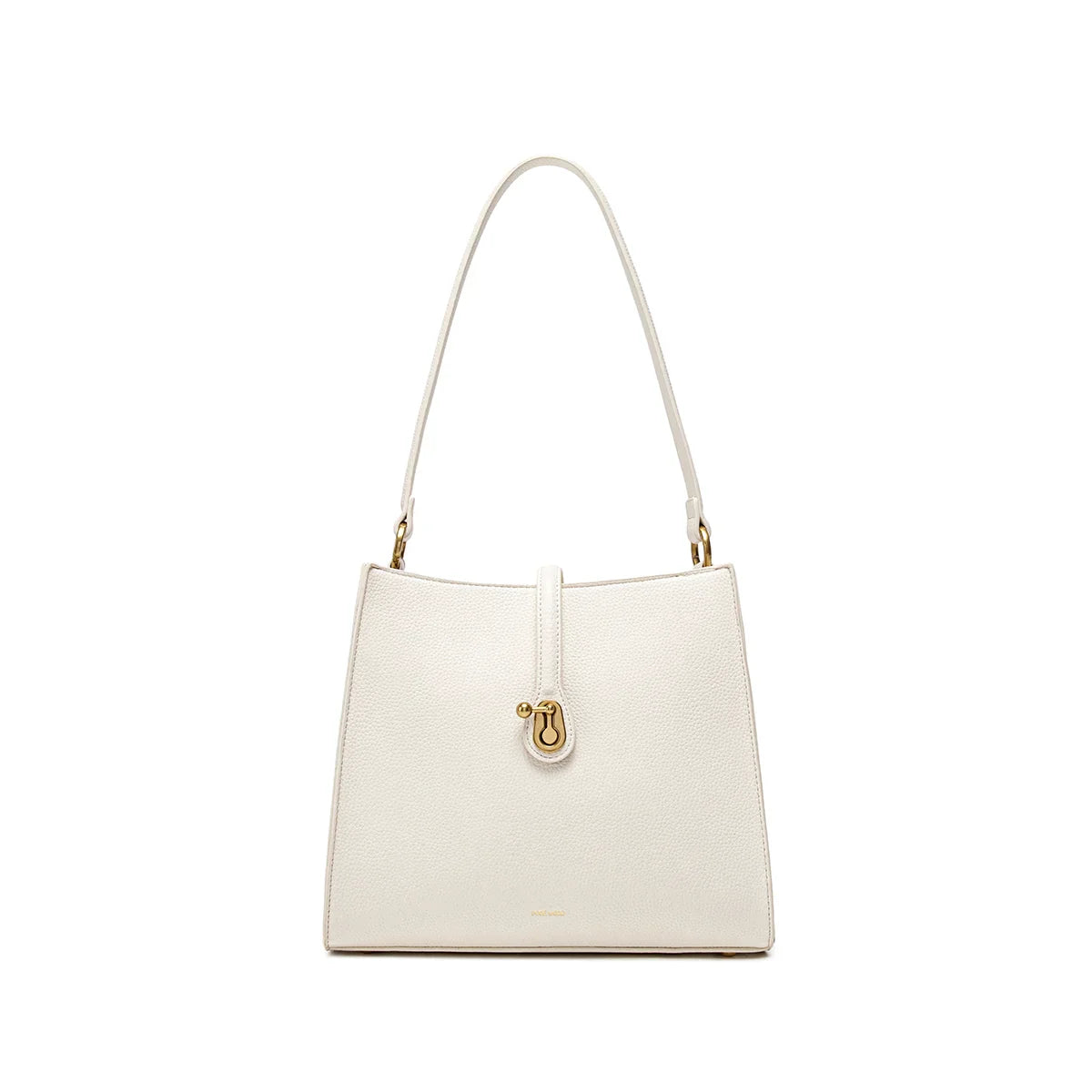 Lock Shoulder Bag in Cream