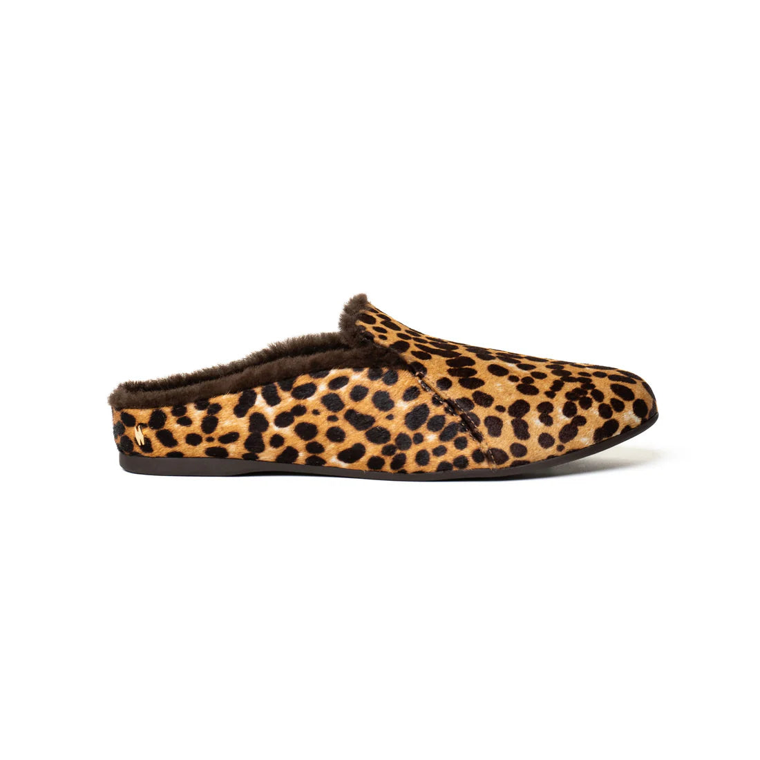 Maya Backless Mule - Leopard Pony