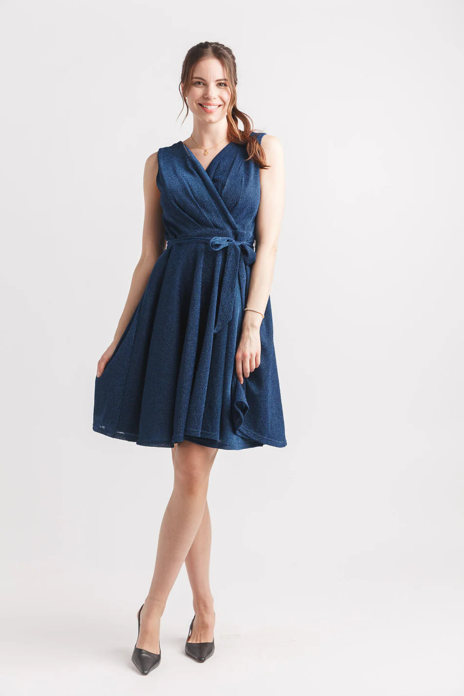 Sparkle Dress - Navy