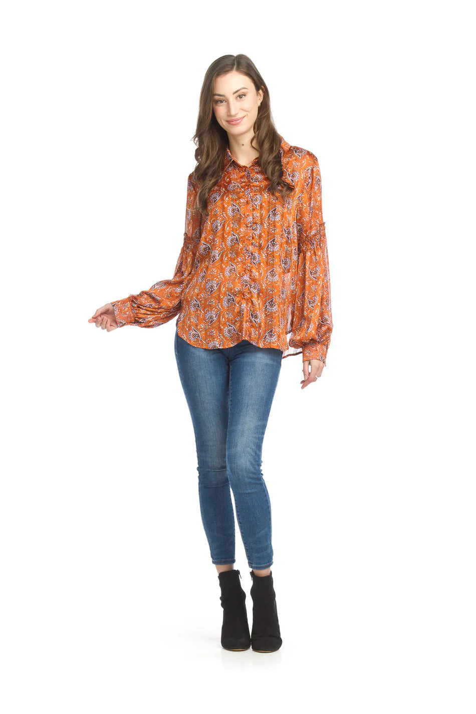 Paisley Blouse - rust