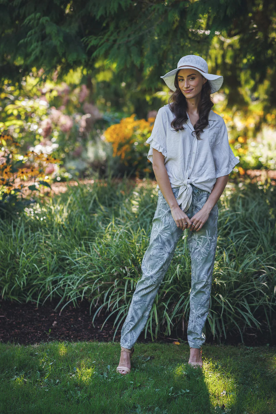 Short Sleeve Tie Top