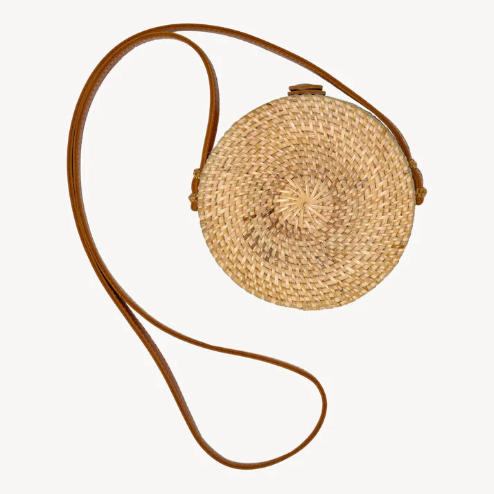 Bali Bag 8" Round - Tan