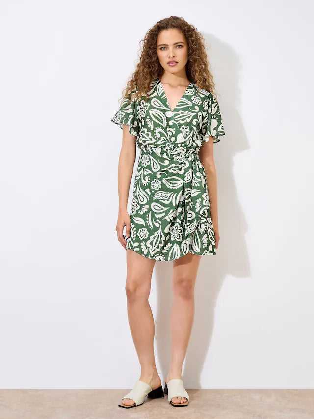Paisley Wrap Dress