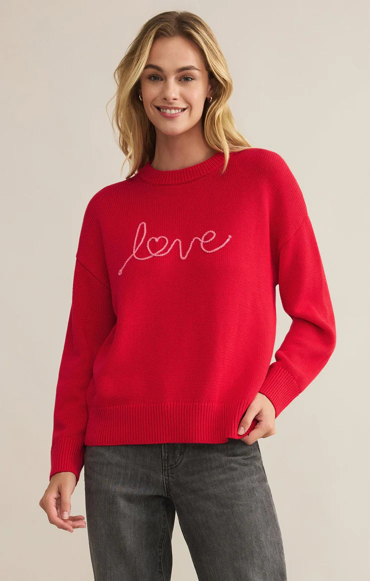 Love Sweater - cherry