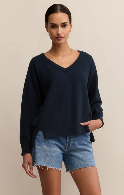 All Around V-Neck Sweater - Eclipse
