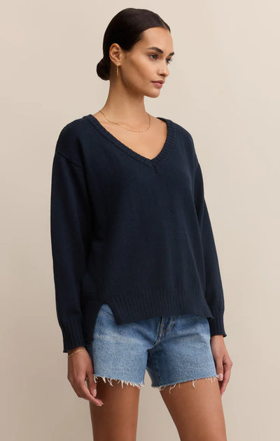 All Around V-Neck Sweater - Eclipse