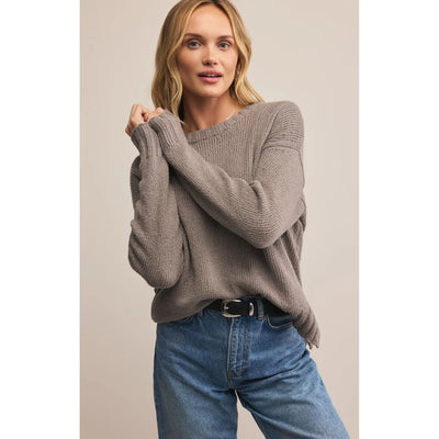Beck Textured Sweater - Light Tavern