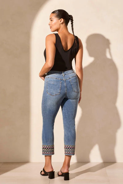 Audrey Mid-rise crop jeans