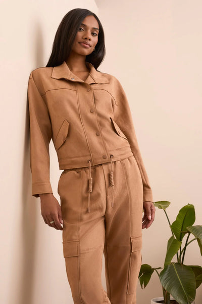 DROP SHOULDER JACKET W/ PKTS