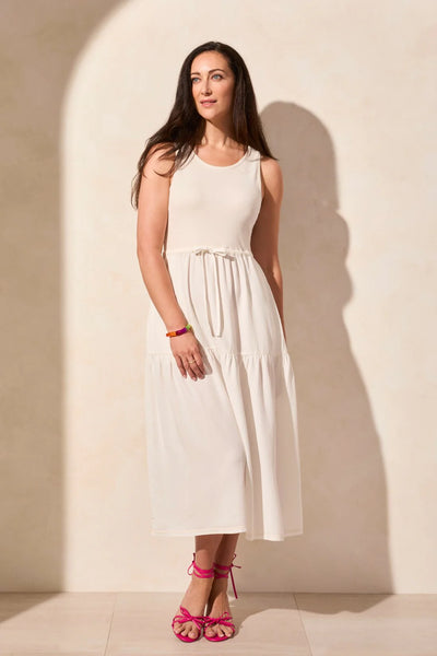 Sleeveless Boat Neck Maxi Dress