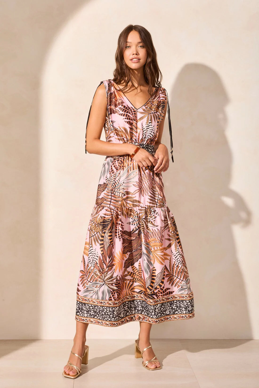 Maxi Dress With Shoulder Ties