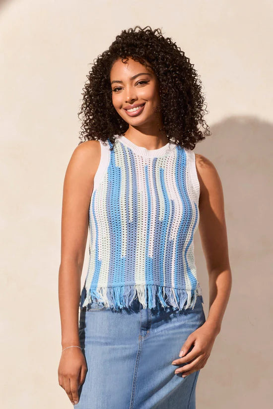 Fringe Cotton Sweater Cami