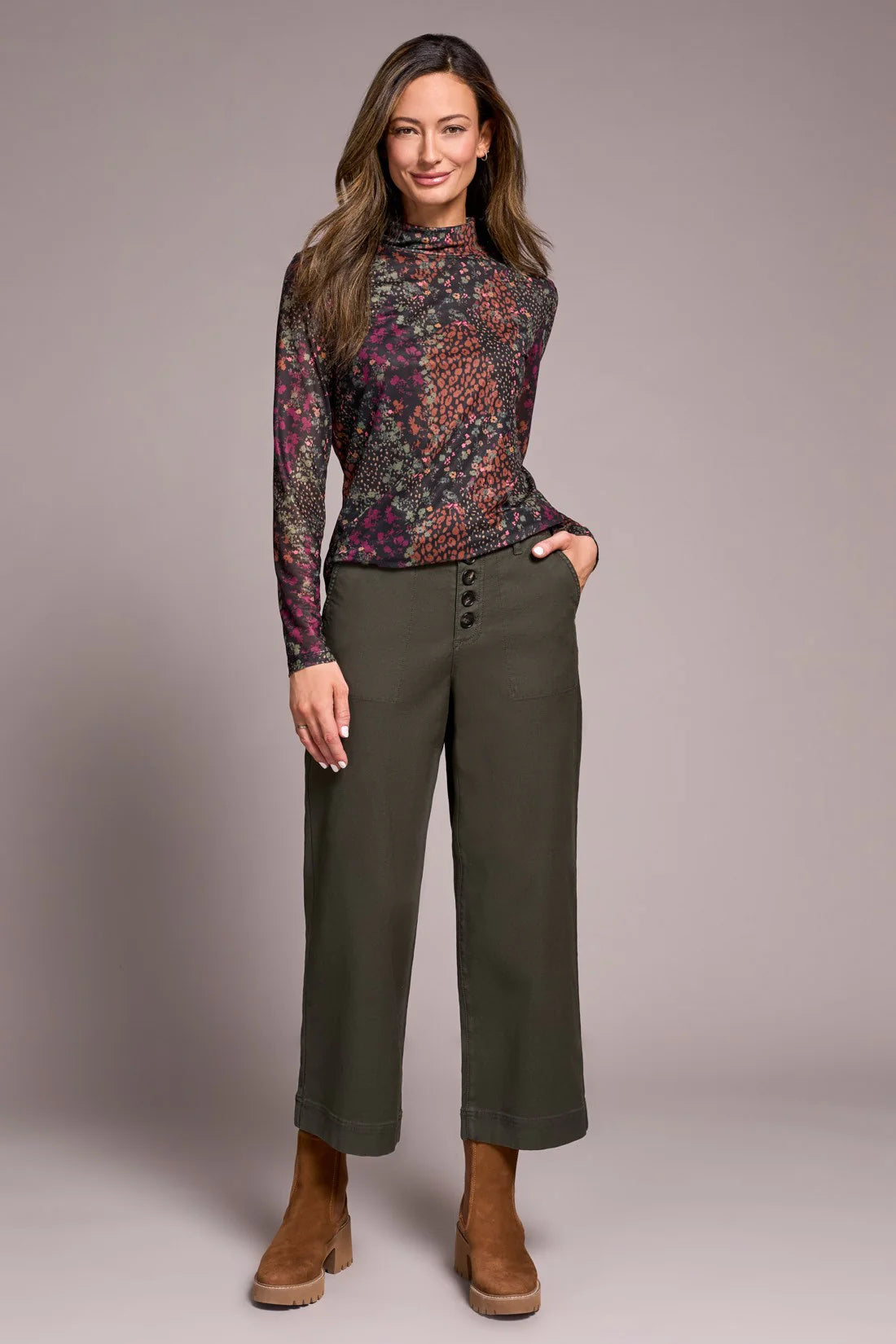 Sophia Wide Leg Jeans - Spruce