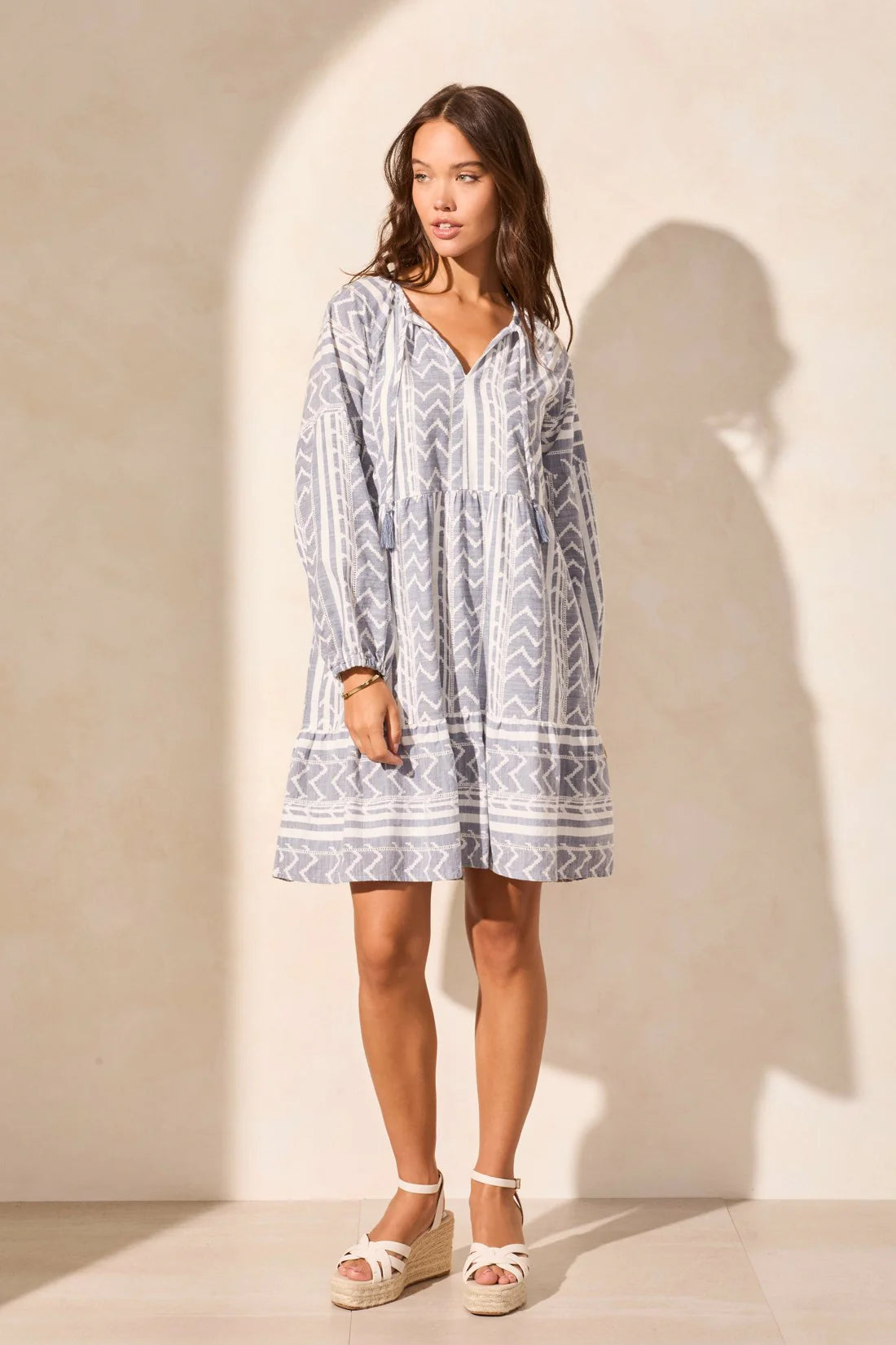 Puff-Sleeve Dress