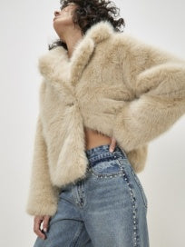 Fur Collar Short Coat