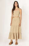 Textured Midi Skirt - Desert Sand