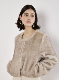 Lux Fur Cropped Jacket