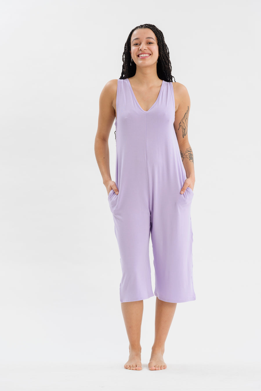 Reversible Romper - Lavender