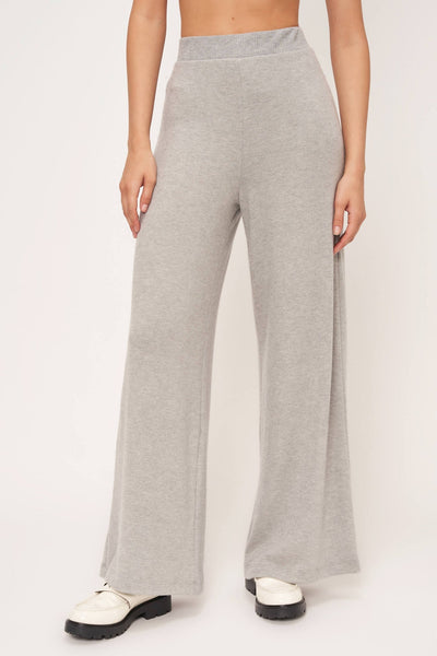 Dreamscape Cozy Wide Leg Pants - Grey