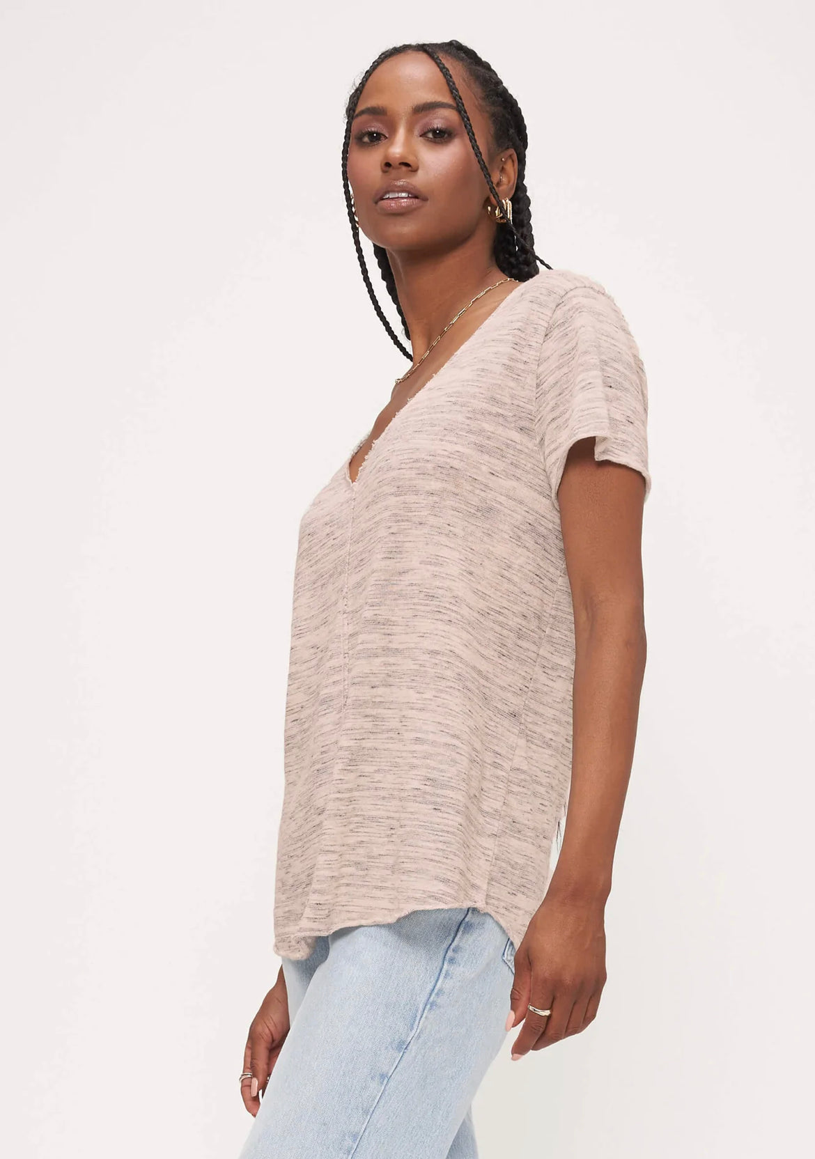 Wearever Marled Tee - Cashew