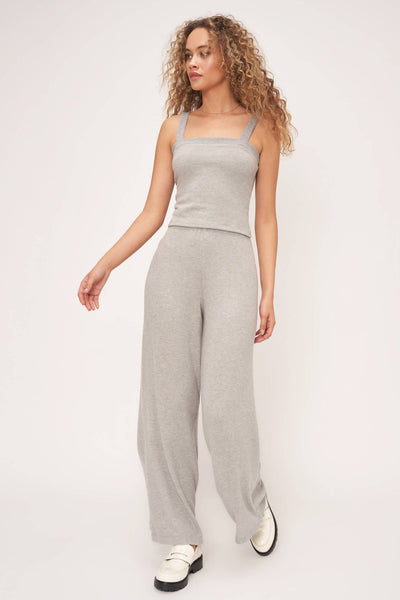 Dreamscape Cozy Wide Leg Pants - Grey