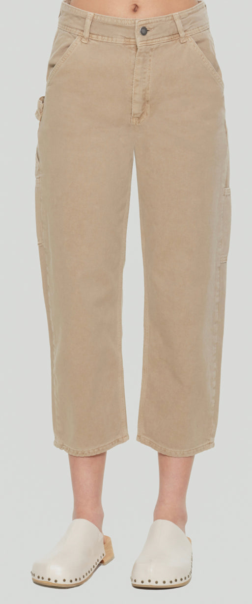 Dylan Straight Leg Cropped Jean-Tan